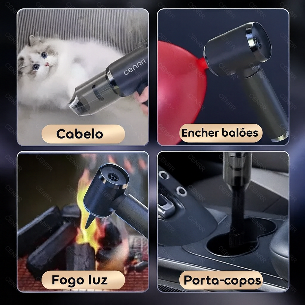 Aspirador Portátil CENRR 210000PA – Limpeza em Qualquer Lugar
