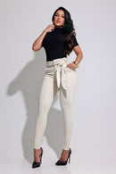 Calça Jeans Modeladora Curva dos Sonhos Creme - REF58