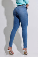 Calça Jeans Modeladora Alfaiataria com Elastano Apaixonante  - REF331
