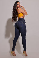 Calça Jeans Feminina Modeladora com Cinto - REF89