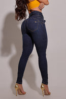 Calça Jeans Feminina Modeladora com Cinto - REF89