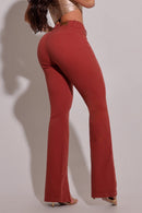 Calça Jeans Feminina Flare Modeladora Terracota - REF87