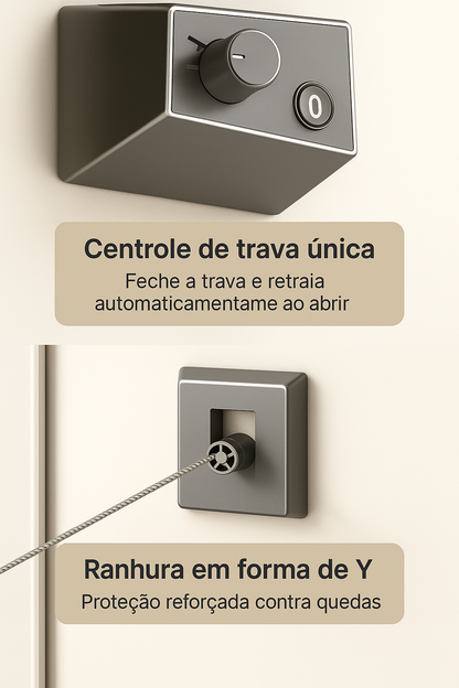 Varal retrátil de aço inox – Suporte de secagem que economiza espaço